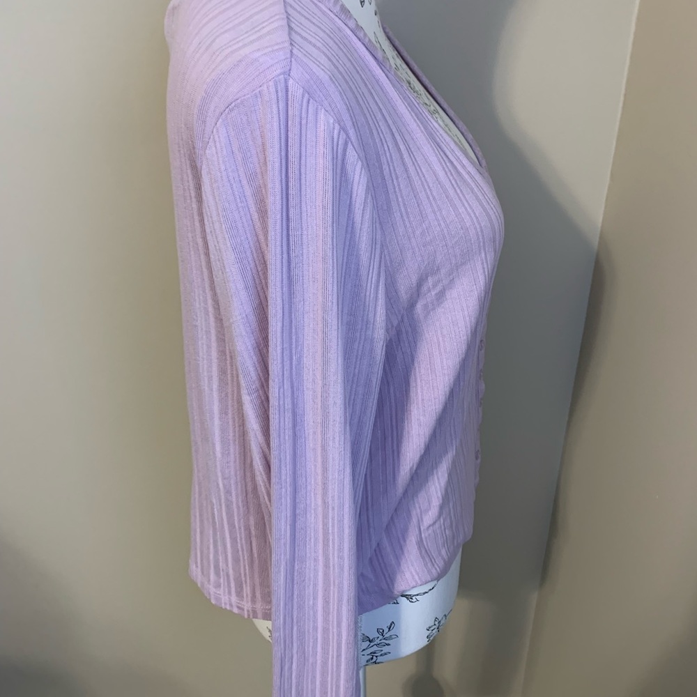 H&M Lilac Ribbed Cardigan - Picture 3 of 4